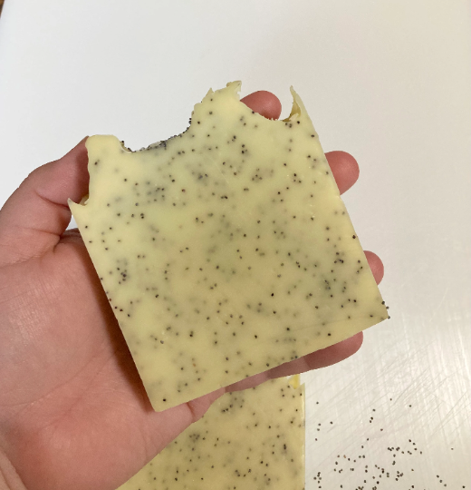 Lemon Poppyseed Moisturizing Exfoliating Face and Body Soap